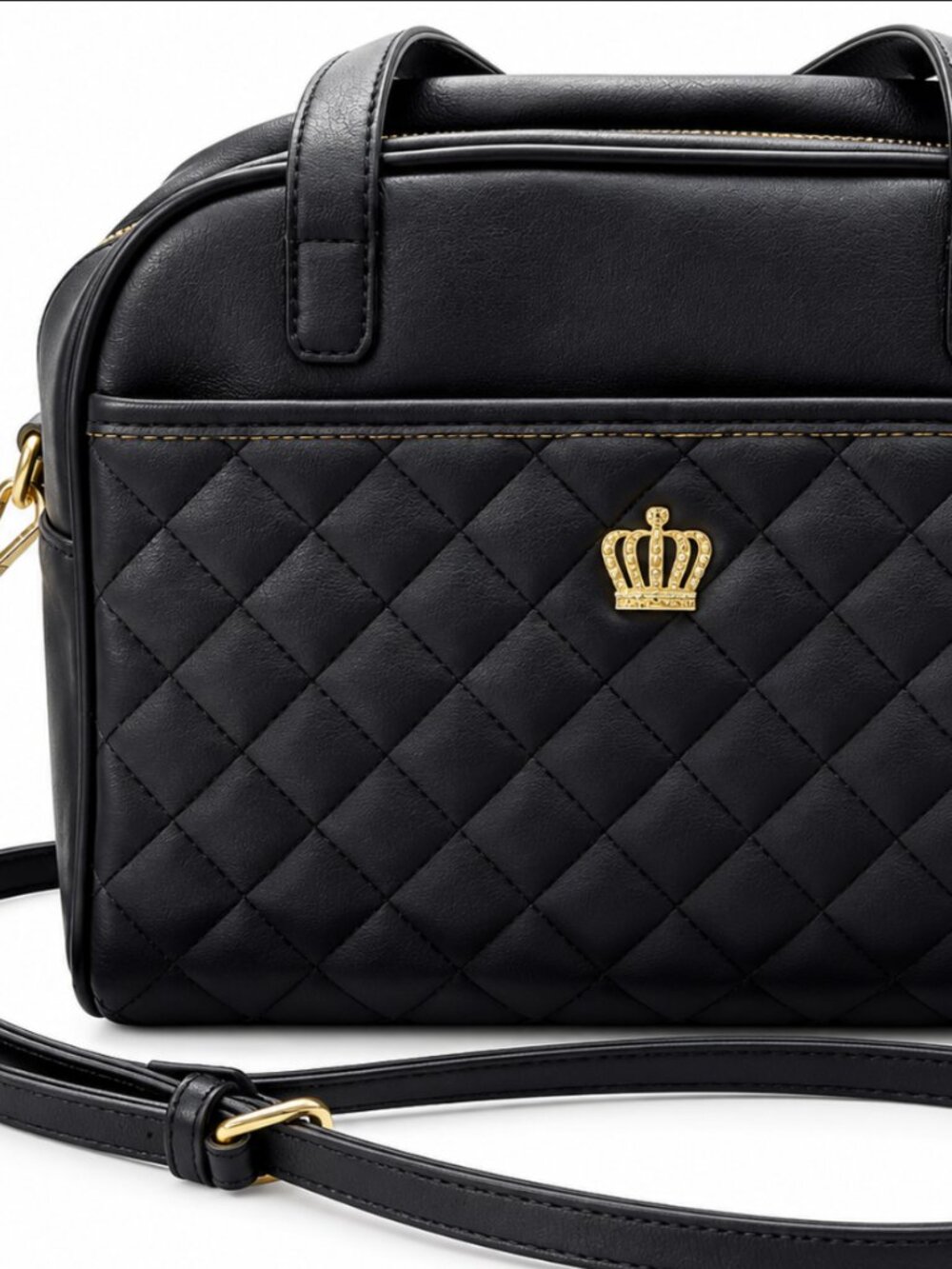 Juicy Couture Royal Satchel Crossbody Strap Black